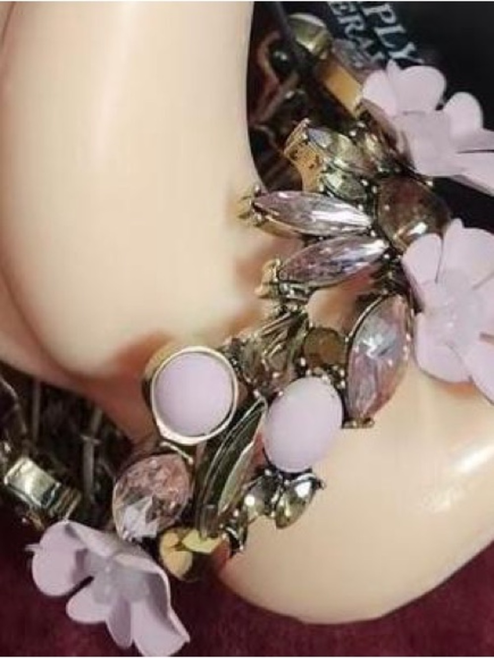 Simply Vera Vera Wang Pink Floral Bracelet, NWT - Picture 5 of 7